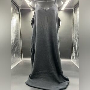 Isabel maternity black knit tank midi v-neck dress. Size large.‎ Super soft